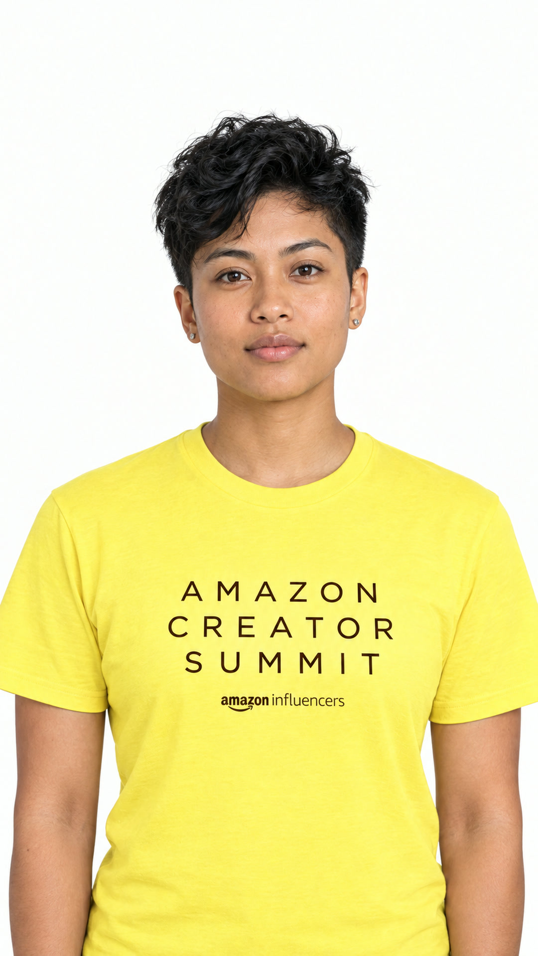 Jules, in the Creator Summit tee
